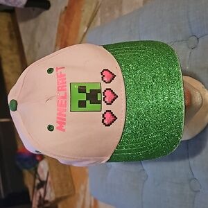 🌟3/$25🌟 Minecraft Kids Hearts Pink Hat  adjustable